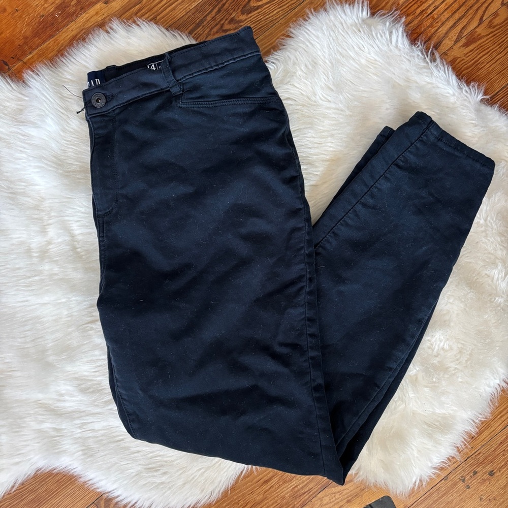 GAP Solid Black Skinny Stretch Jeans